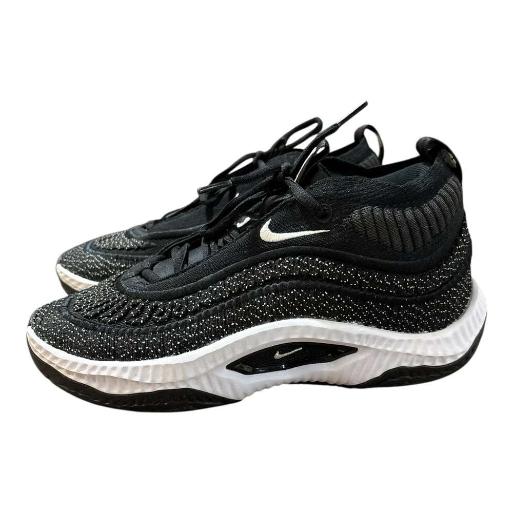 Nike Cosmic Unity 3 Mens 6 Yth 6Y Shoes TB Team Black White Basketball‎ Sneakers
